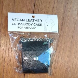 NWT Vegan Leather Airpod Crossbody Case
